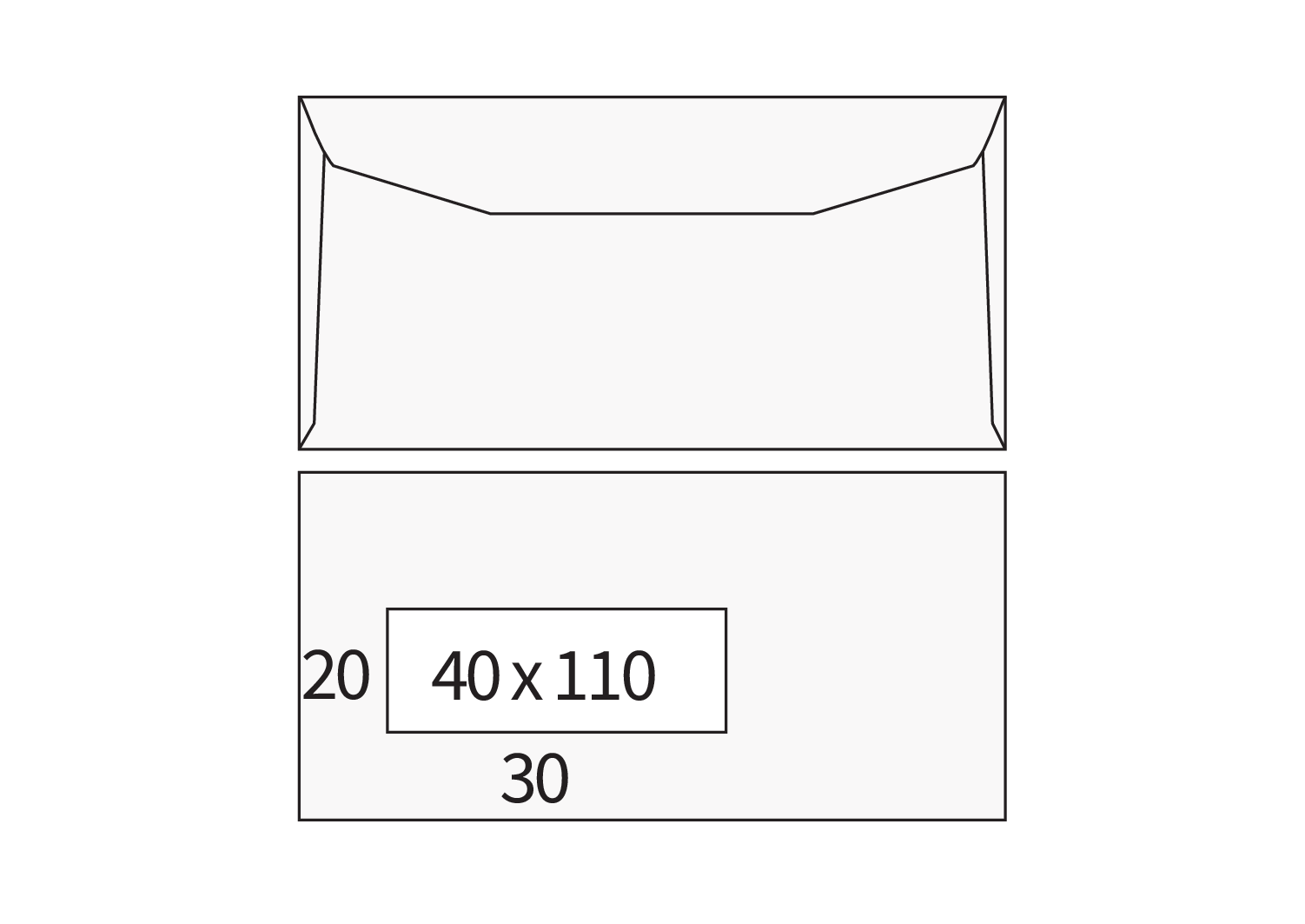 Afgeprijsd - Enveloppen CyclusOffset 80g/m² 114 x 229 mm venster links gegomd klep voor autovulling binnendr
