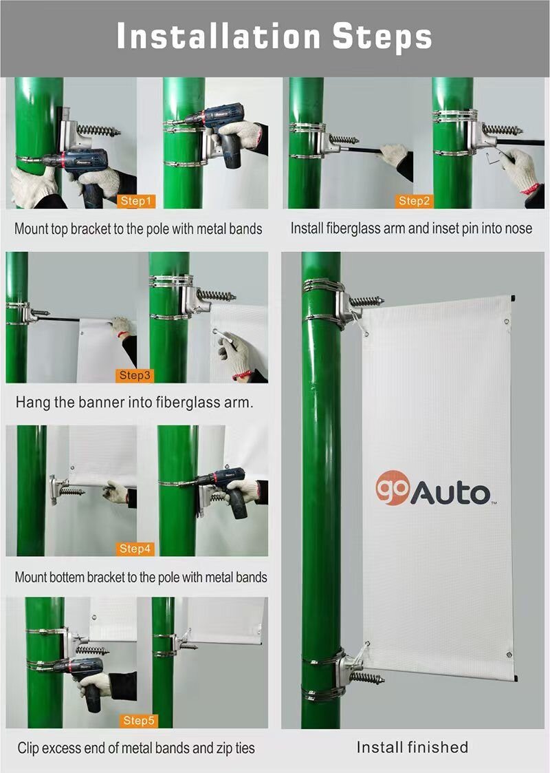 IEASY®Show Lamppost Banner set