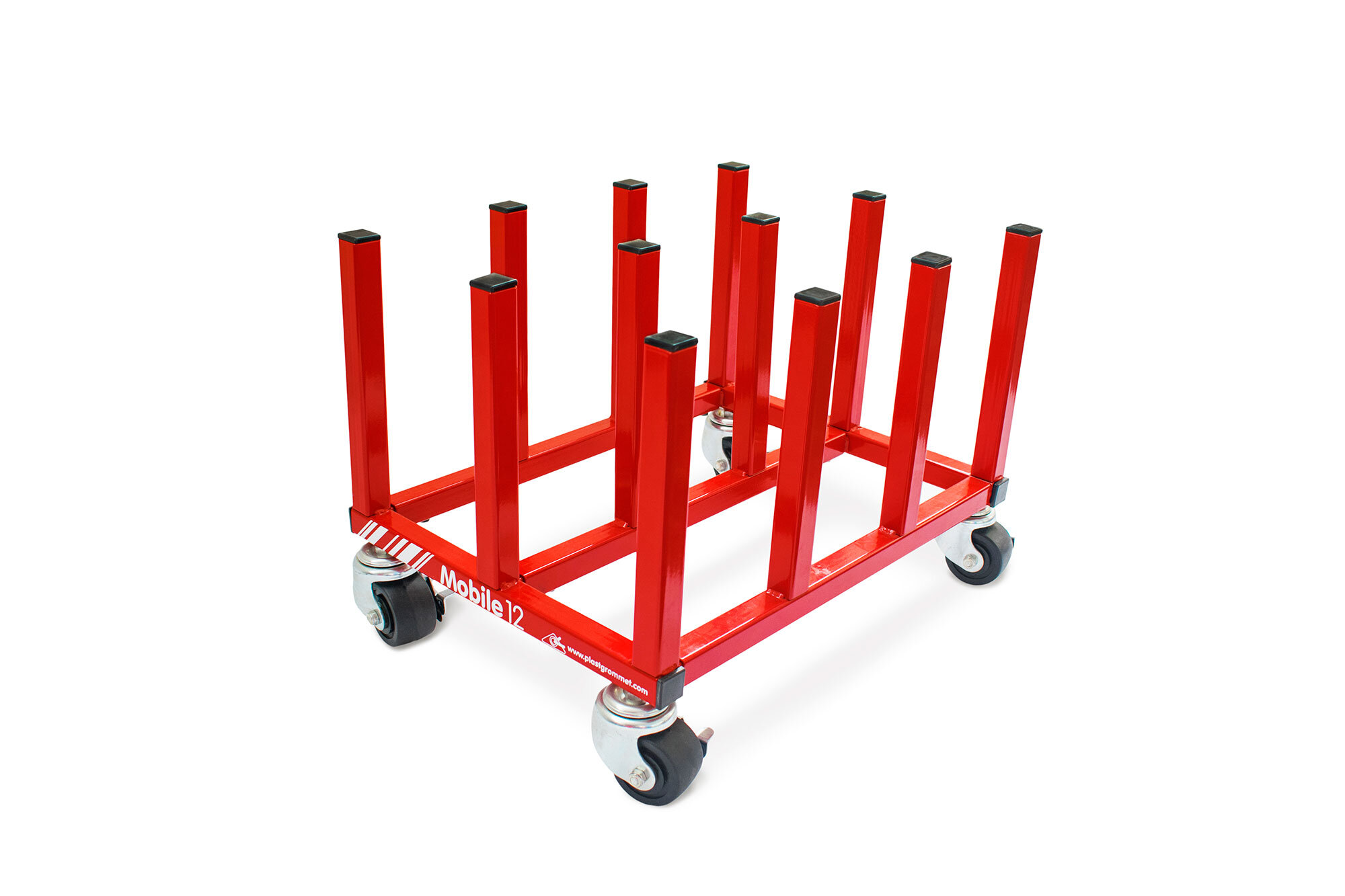 Plastgrommet Mobile 12 Rack (for 12 rolls 2" core)