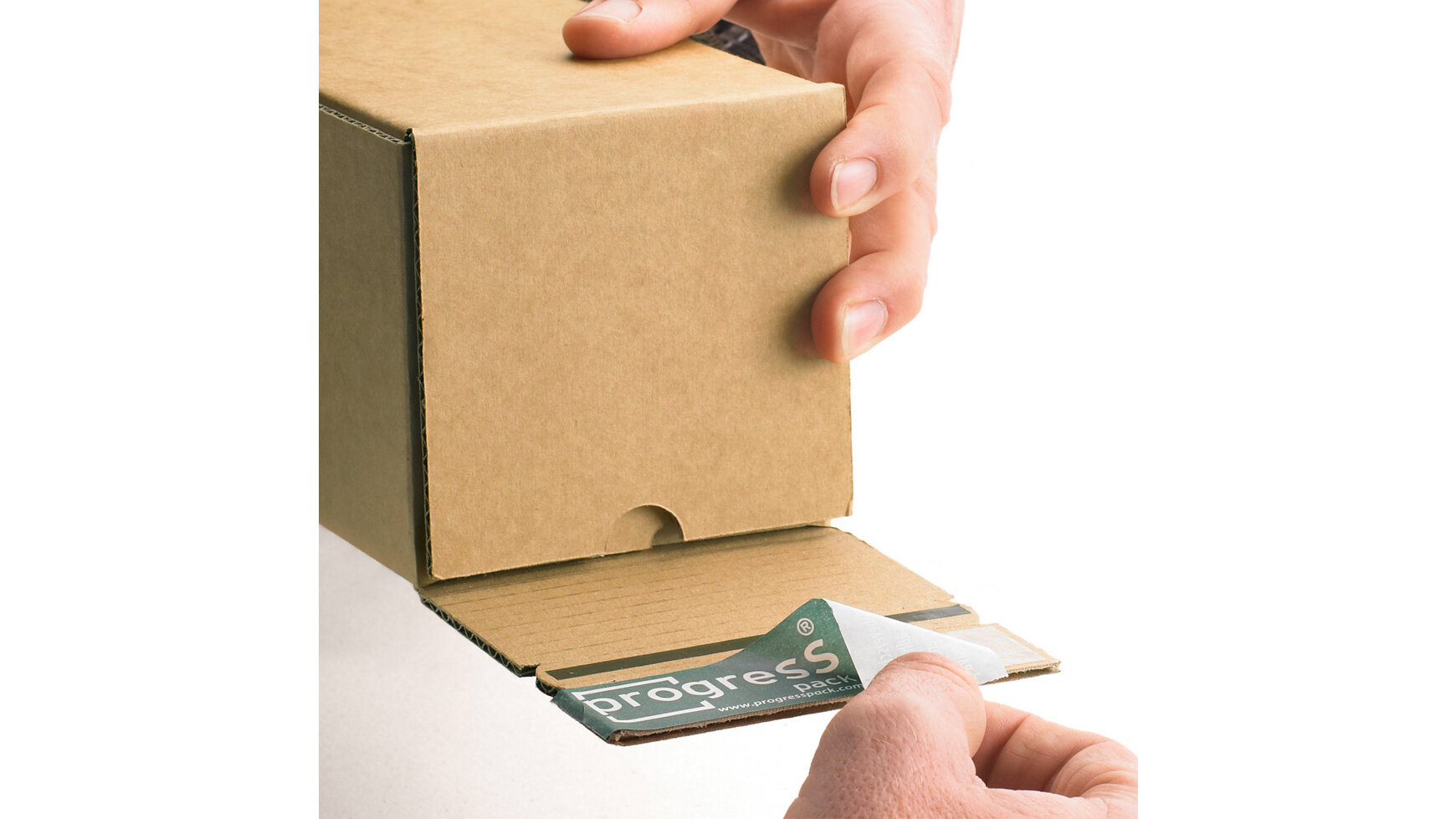 Afgeprijsd - Progress longbox (koker) met strip bruin 315 mm x 105 mm x 105 mm