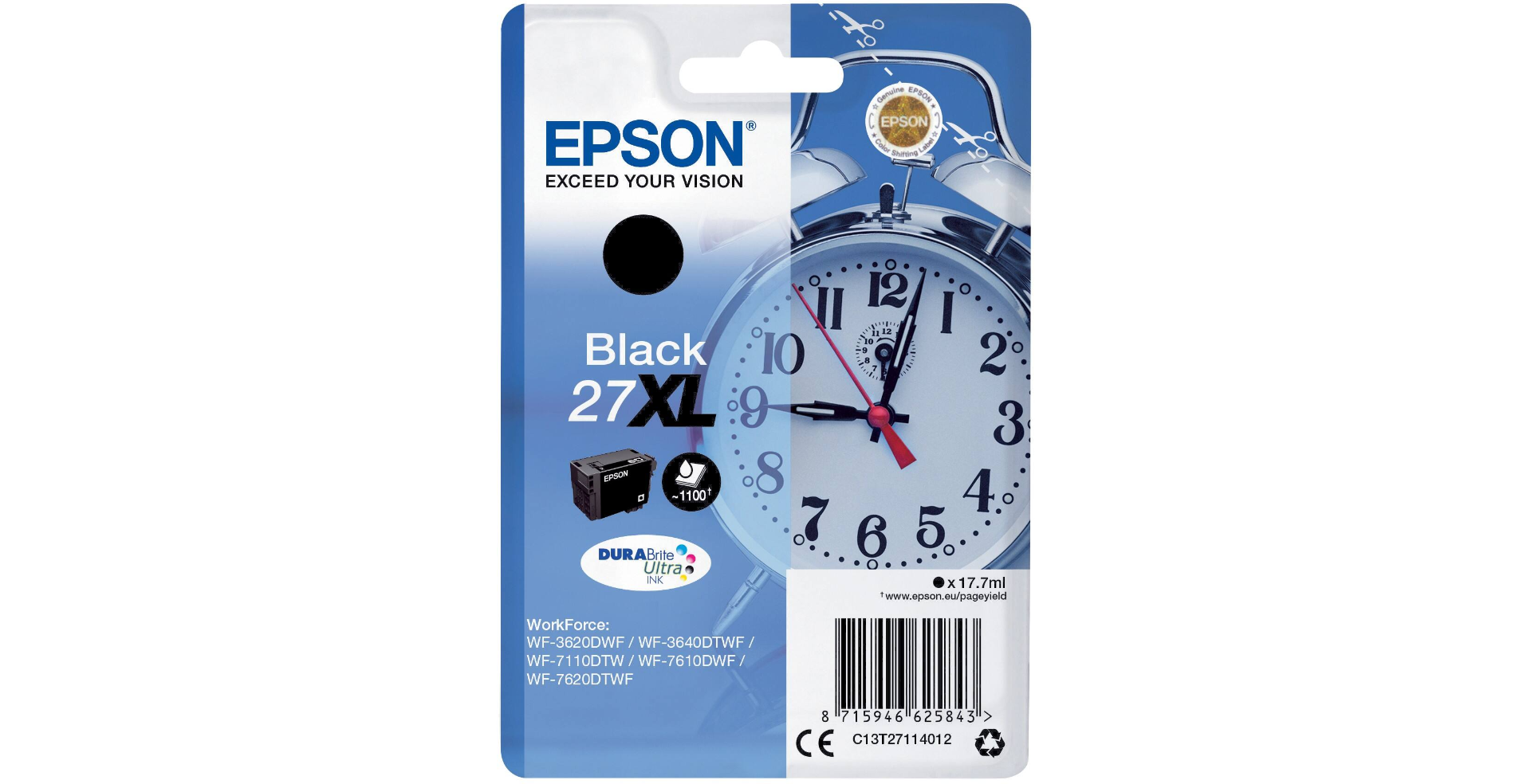 Epson 27XL cartridge black T27114012 inkjet