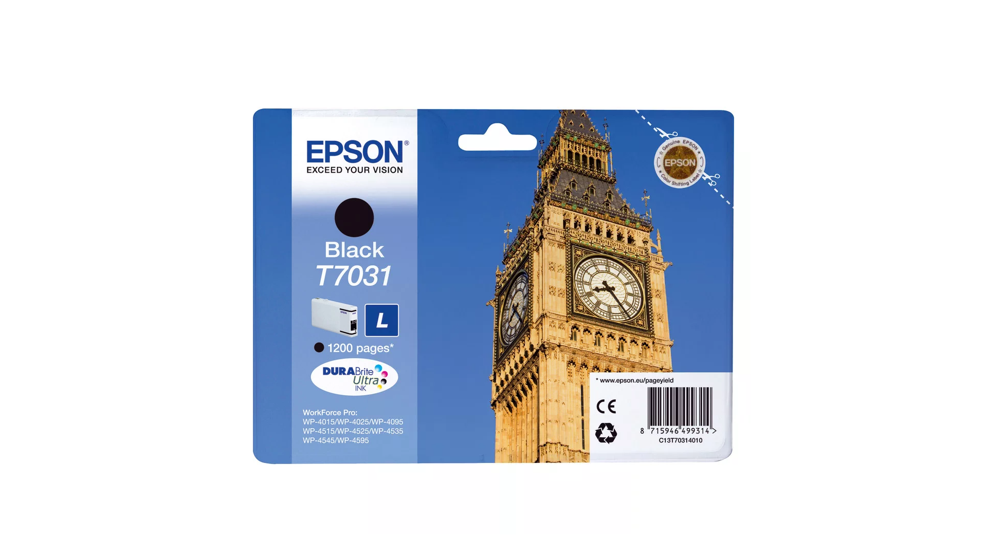 Epson cartridge L black T7031 inkjet 