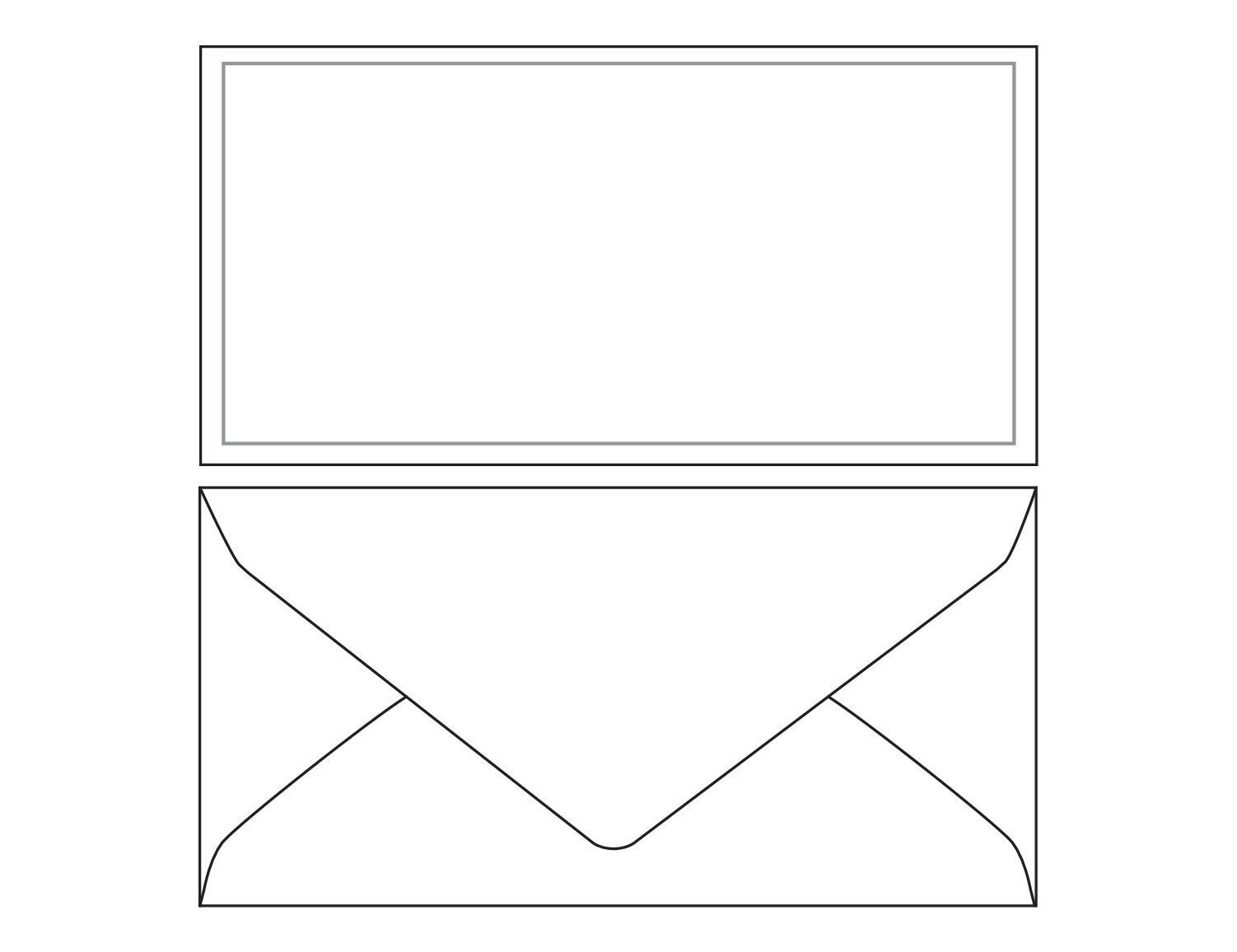 Afgeprijsd - Rouwenveloppen Superset wit 120g/m² 110 x 220 mm puntgegomd