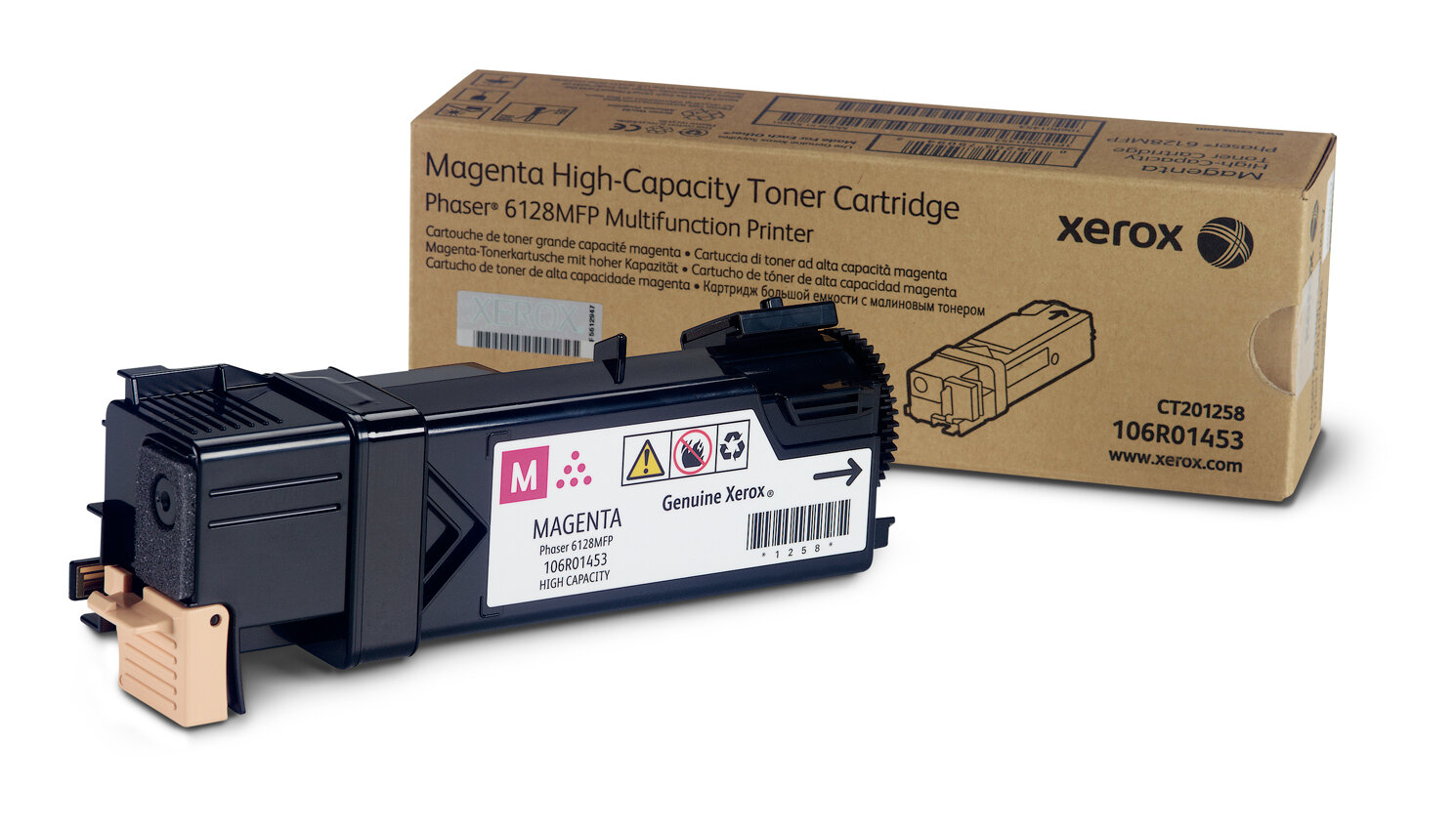 Xerox Phaser 6128 cartridge magenta 106R01453 laser 