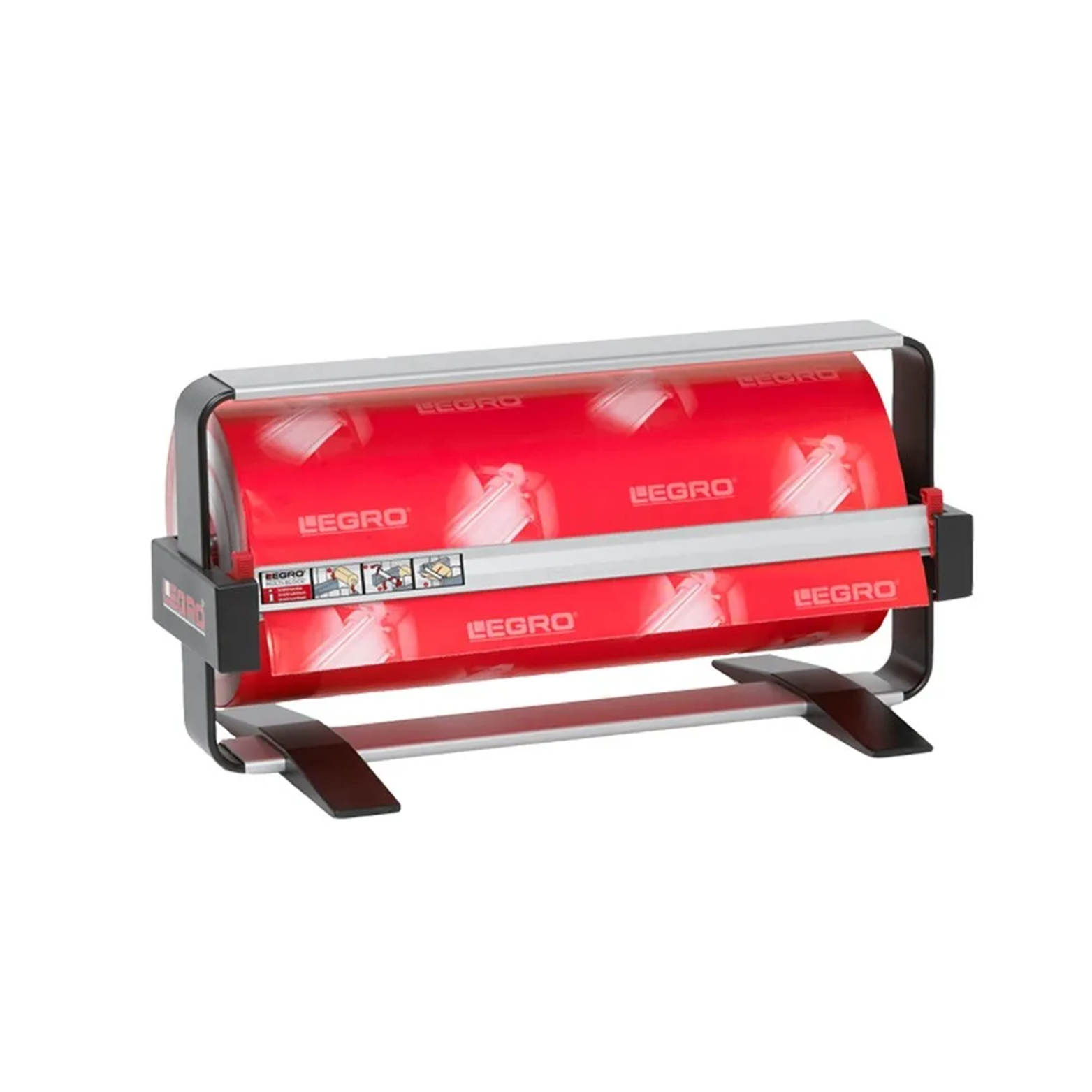 Papierrolhouder rol Ø 24cm incl. scheurmes en voetsteunen