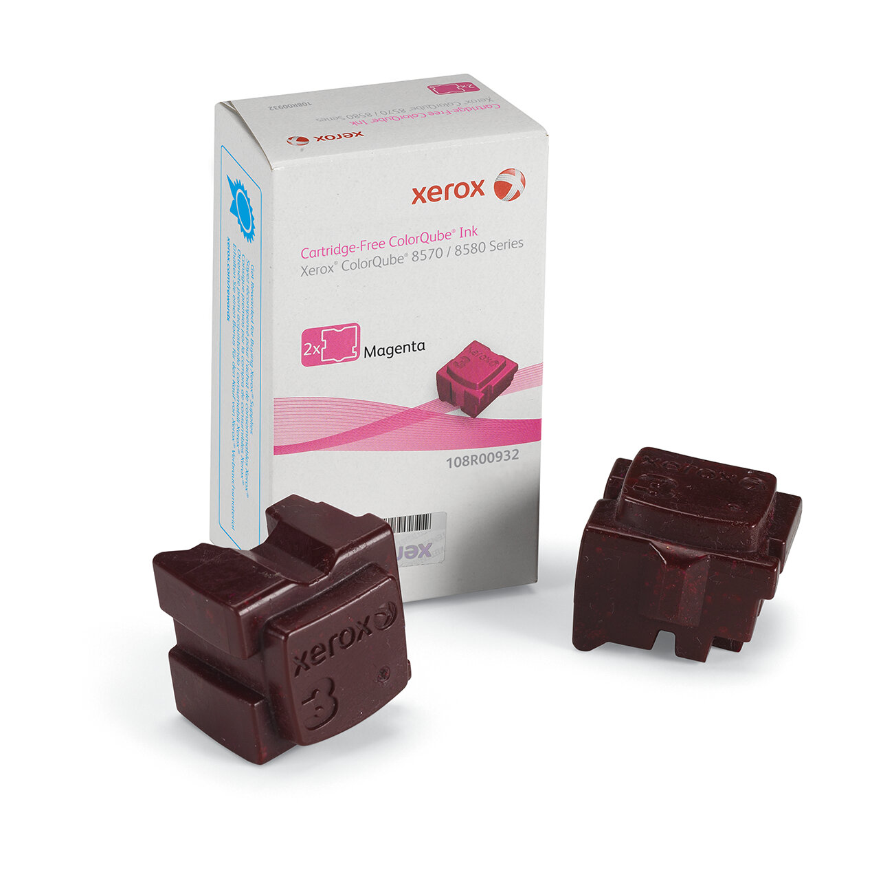 Xerox ColorCube 8570 magenta stix (2) wax 
