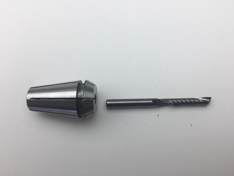 Jwei general purpose routerbit - ø4mm - milling depth 12mm - shank ø4mm - total length 45mm - 1 Tooth - Upcut (J503)