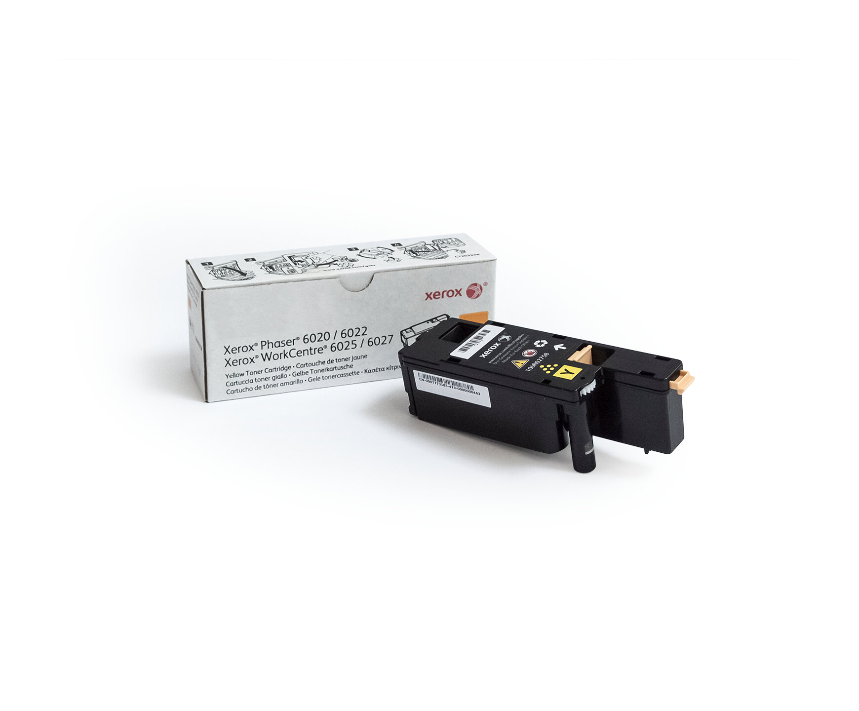 Xerox 6027 cartridge yellow 106R02758 laser