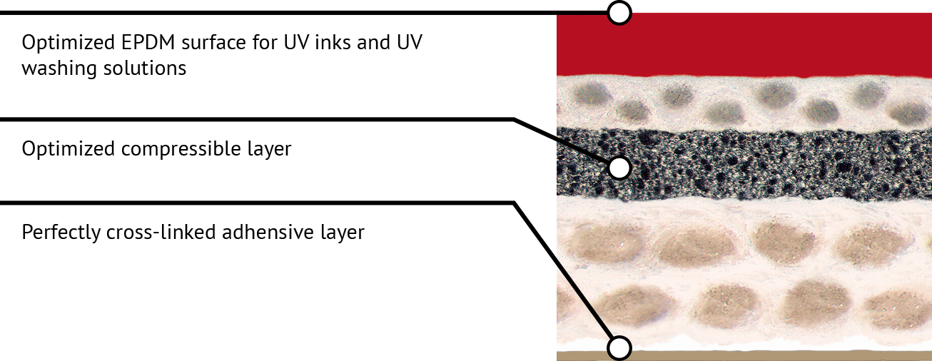 Phoenix Blanchets auto-adhésifs Ruby UV SKL 1,95mm