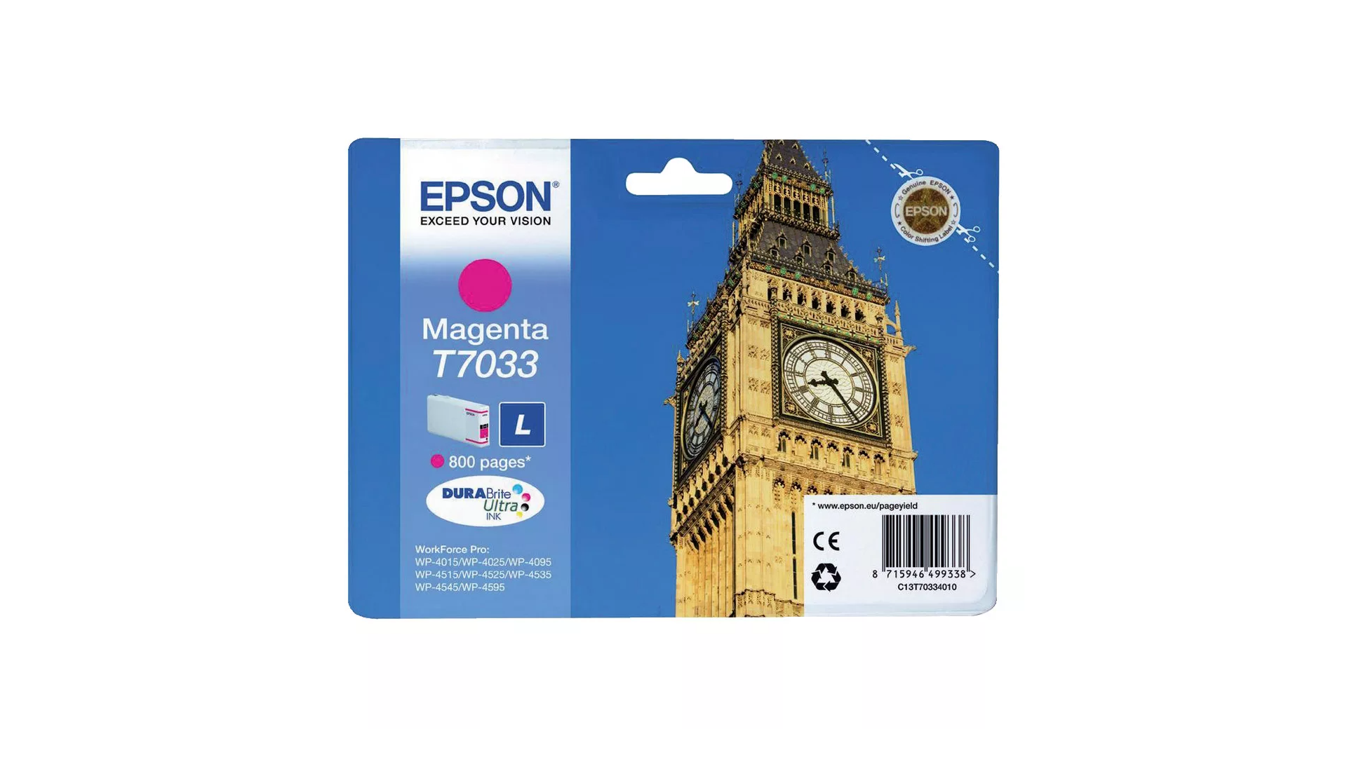 Epson cartridge L magenta T7033 inkjet 