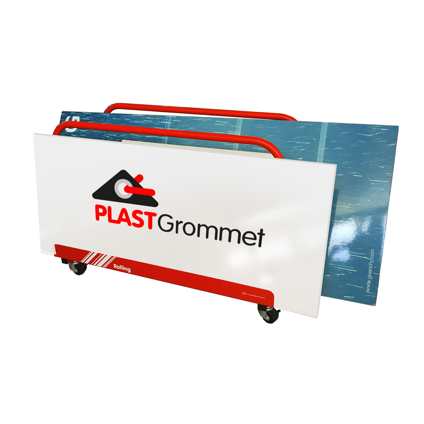Plastgrommet Rolling Cart for rigid Media
