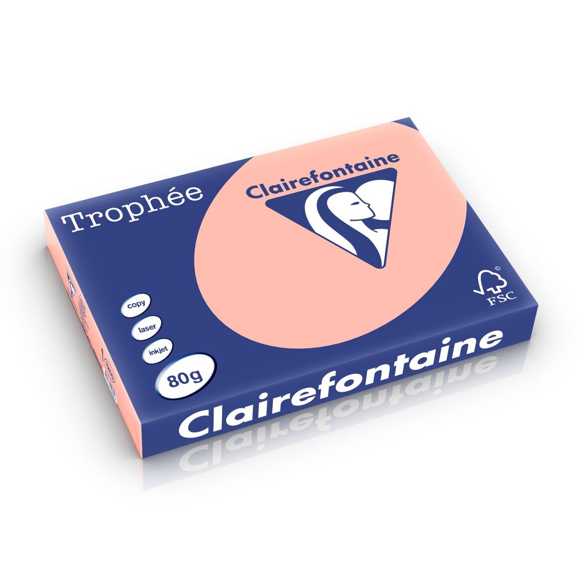 Afgeprijsd - Clairefontaine pastel 80g/m² perzik 1260 297 x 420 mm SG