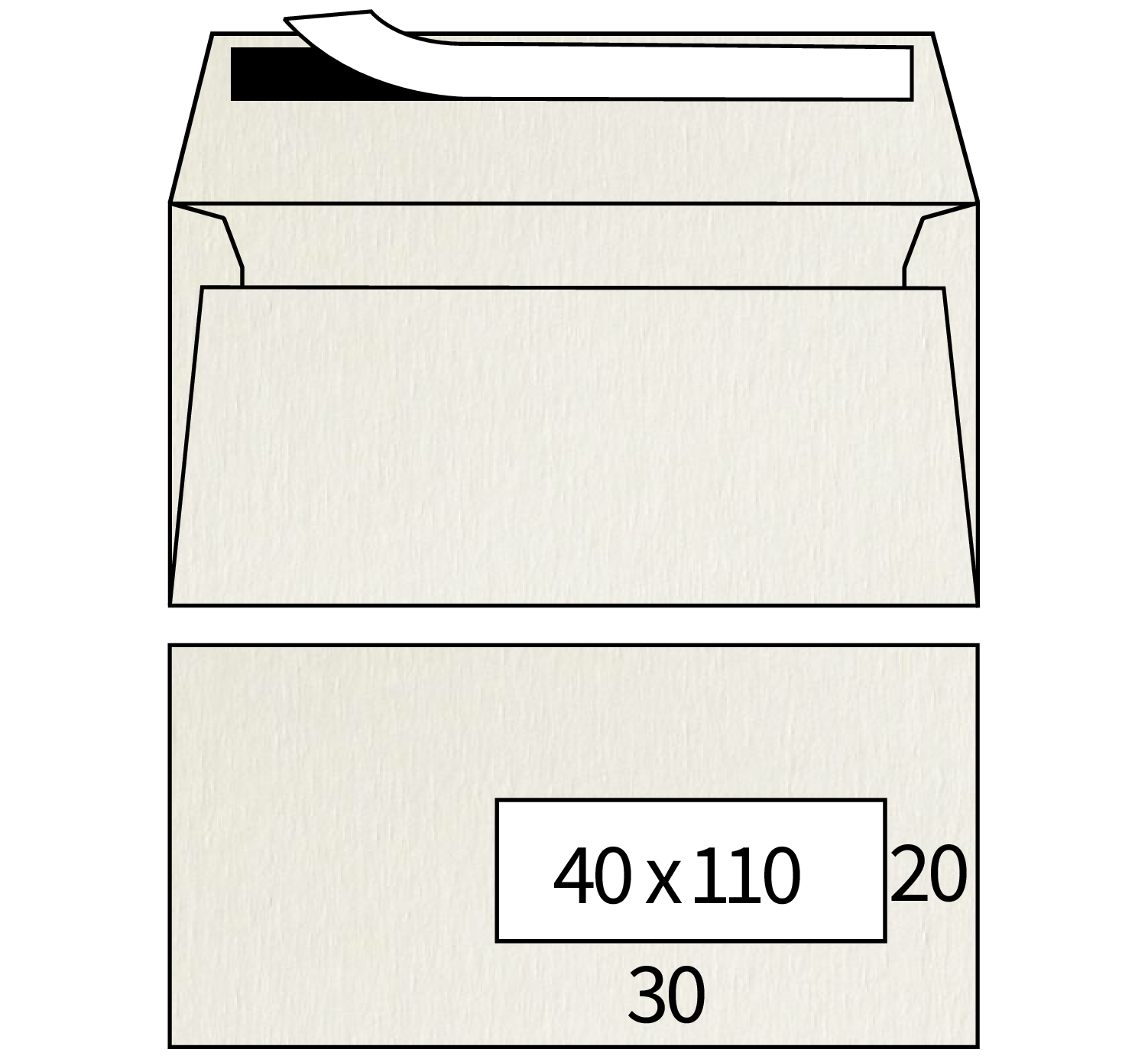 Basix grain feutre enveloppes mini