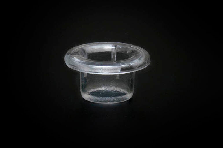 Plastgrommet Eyelet (ring) & Washer (tegenring) in transparante kunststof