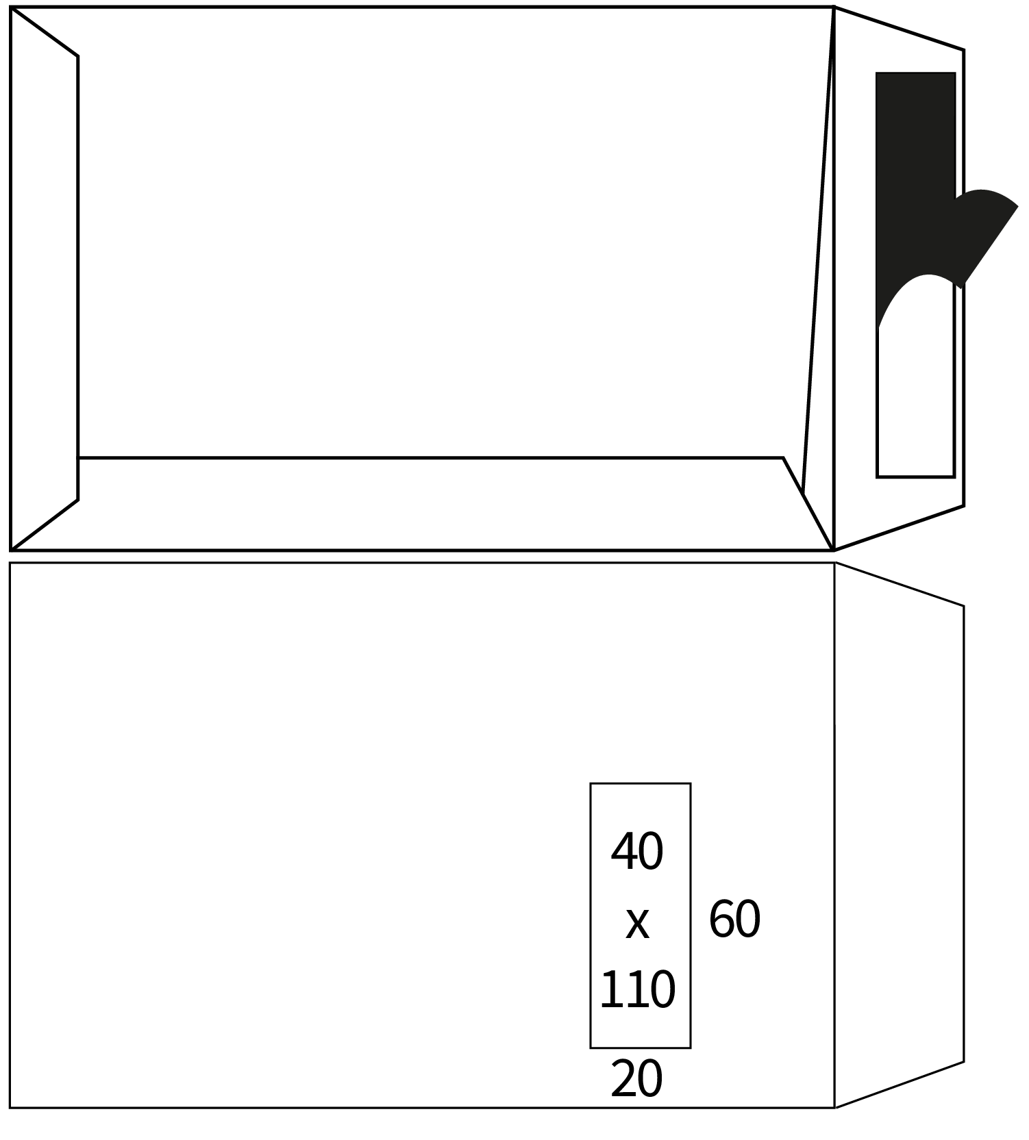 Afgeprijsd - Einde voorraadartikel - Zakenveloppen Splendorgel wit 115g/m² 229 x 324 mm strip