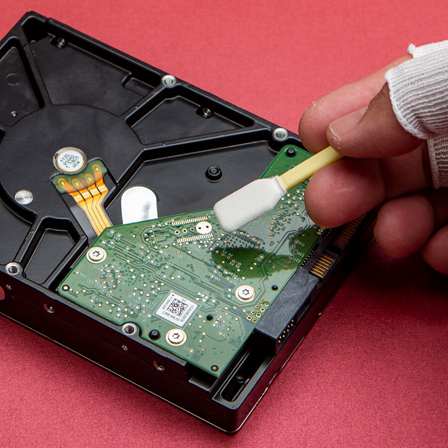 Berkshire Cleaning swabs Large Knitted Polyester (100 pieces) - LTP125.5