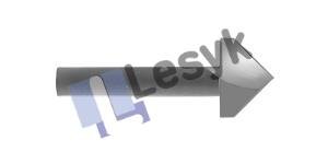 Afgeprijsd - Lesyk V-Notch Cutter 90° - mill. depth 5,5mm - sh. ø6mm - tot. length 50mm - 2 Tooth (11.50.695