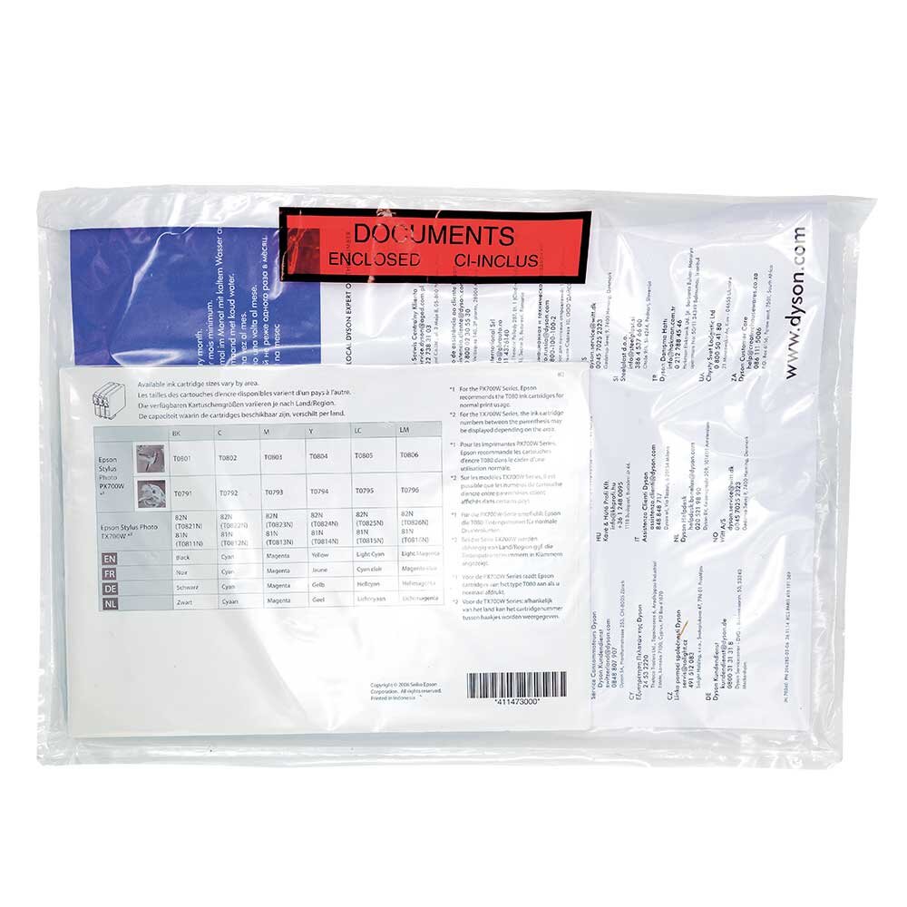 Packing list bedrukt