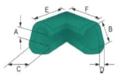 Ocean Green Schuim Hoekprofiel 