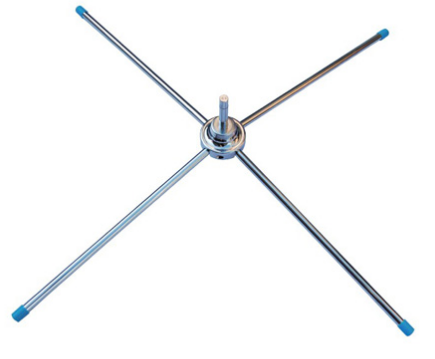 Igepa Feather Pole crossfoot zink metallic 40 cm x 40 cm