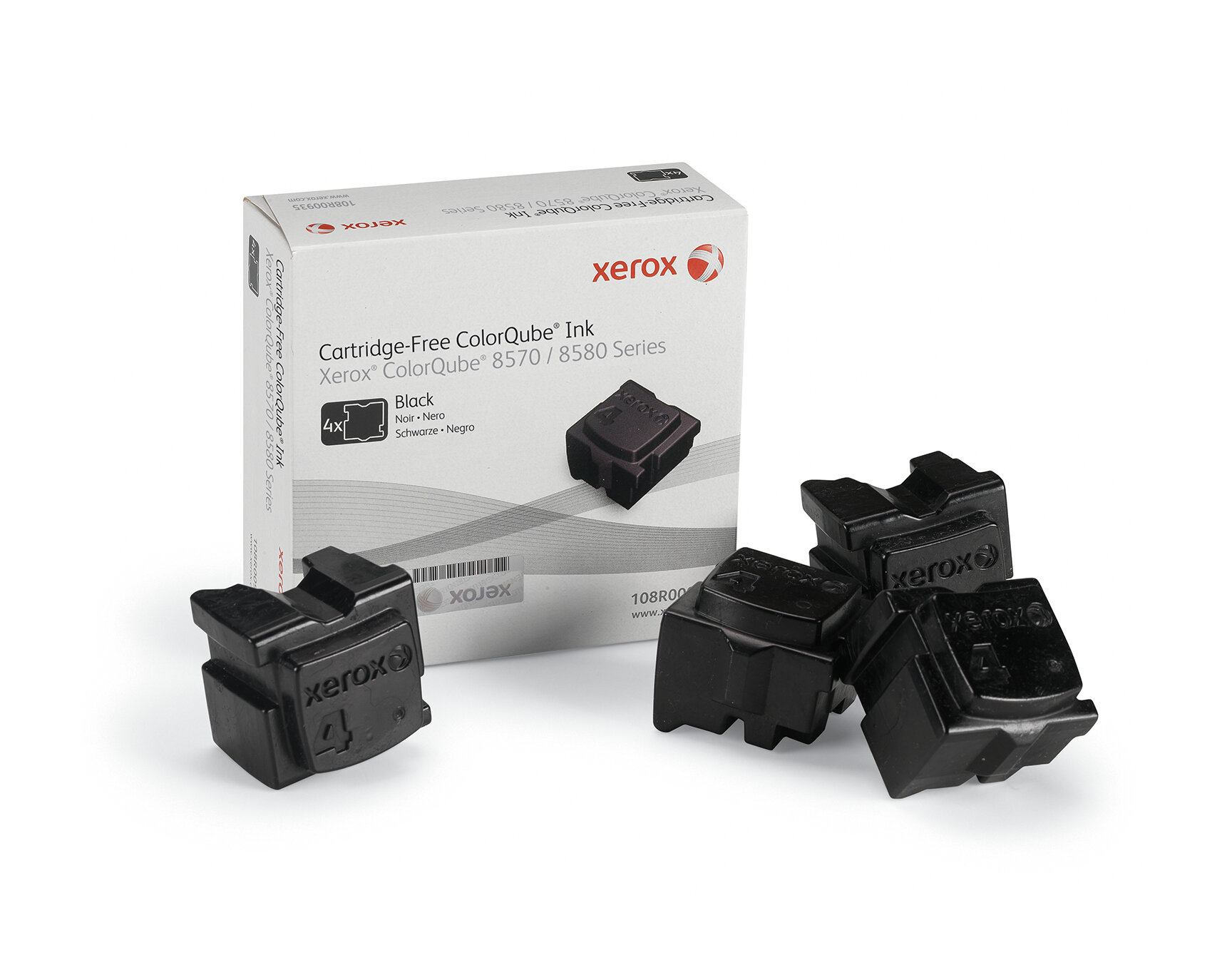Xerox ColorCube 8570 black stix (4) wax 