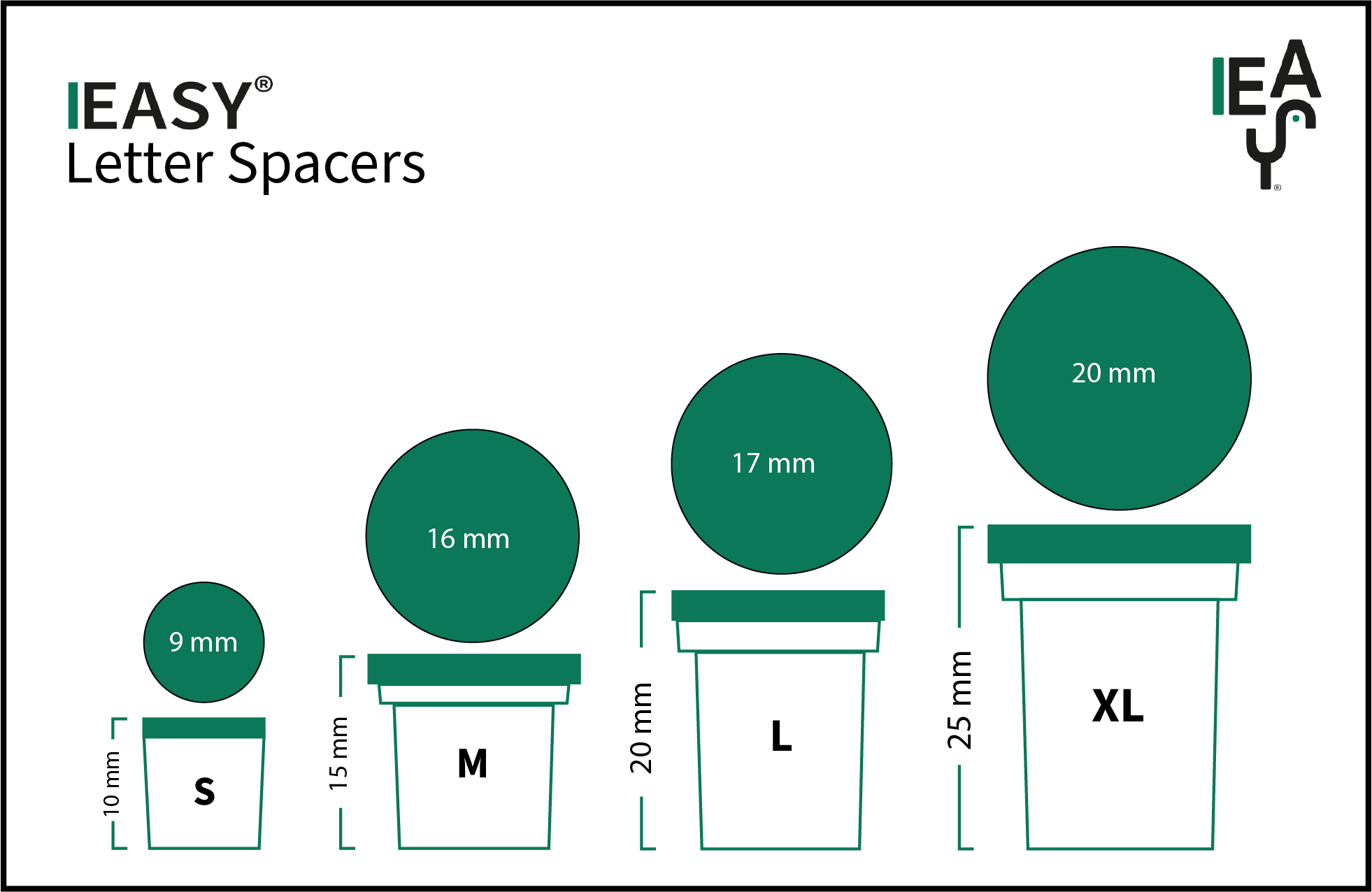 IEASY® Letter Spacers