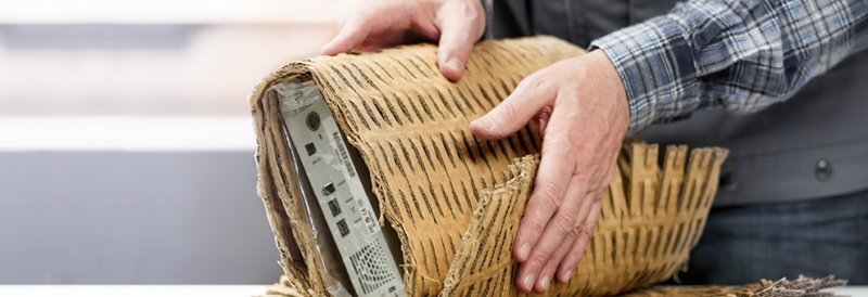 Matelasseur de carton HSM Profipack P425 avec kit d'adaptation pour aspiration (220 V)