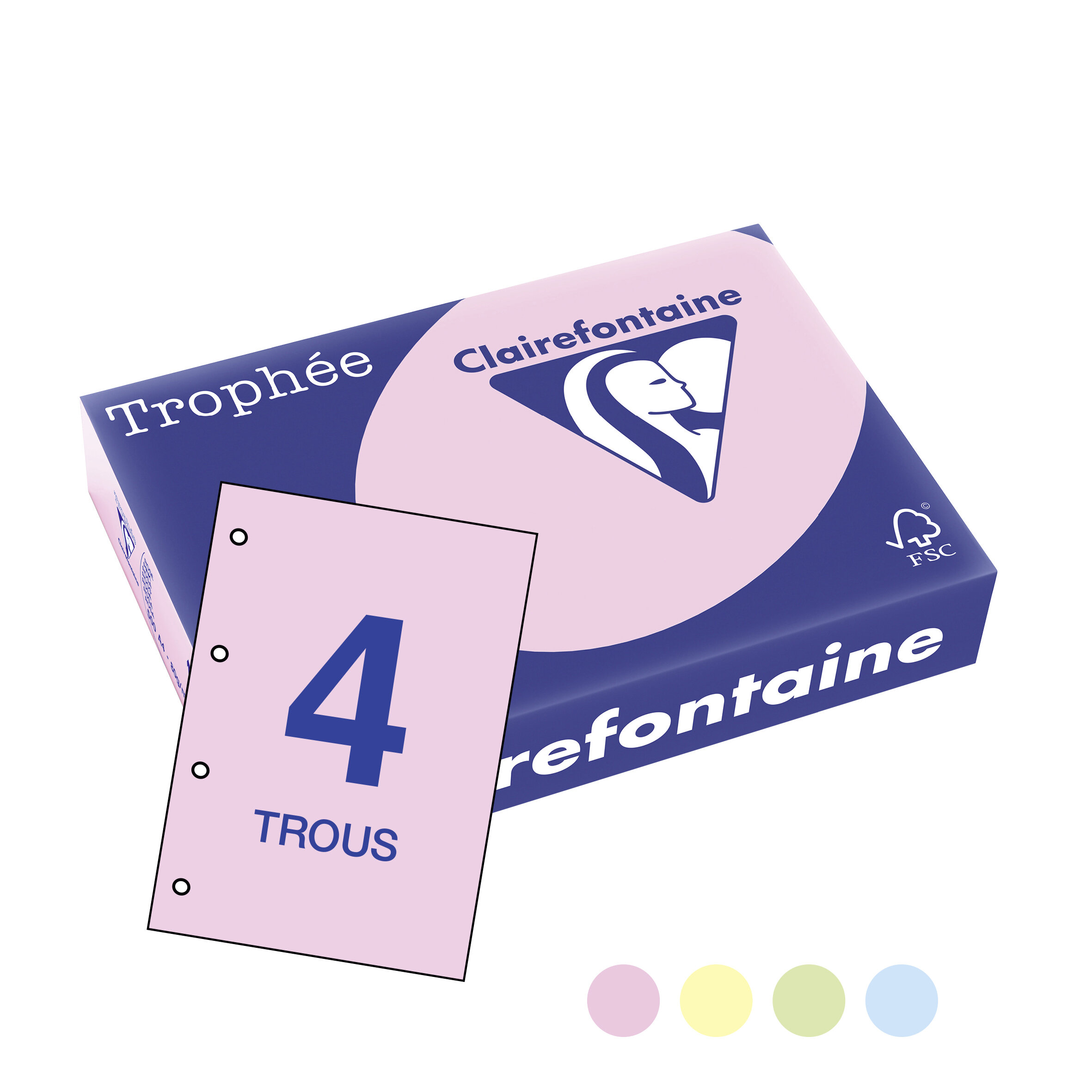 Clairefontaine Trophée pastel perfo