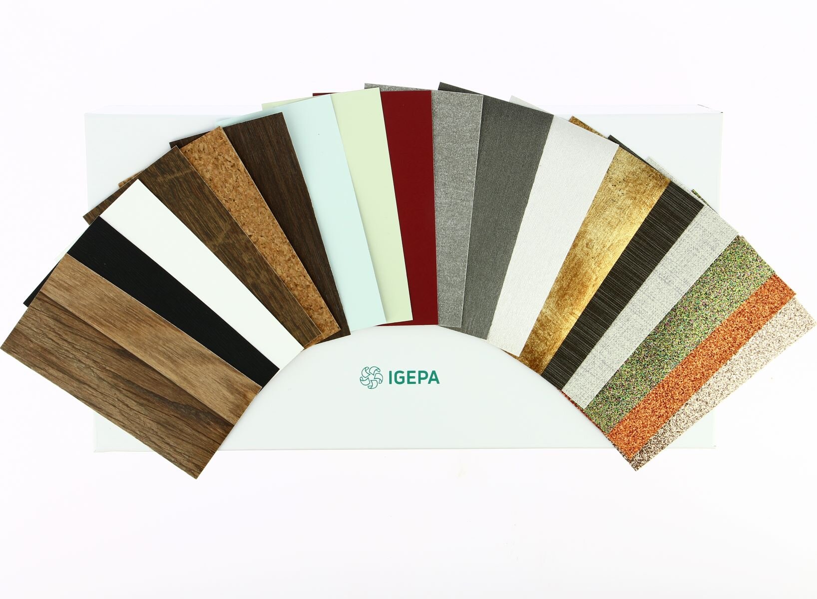 Igepa NewDeco samplebox wall and furniture film collection 2023-2025