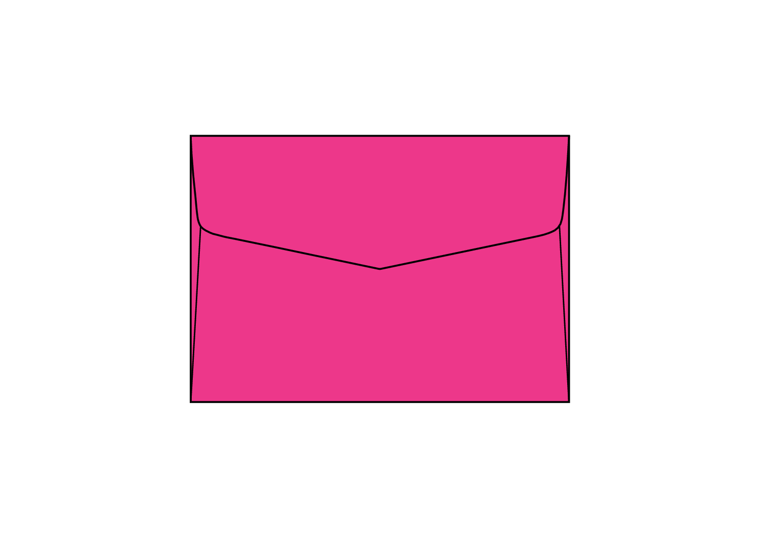 Afgeprijsd - Enveloppen Day-Glo fluo fuchsia 260g/m² 114 x 162 mm ongegomd