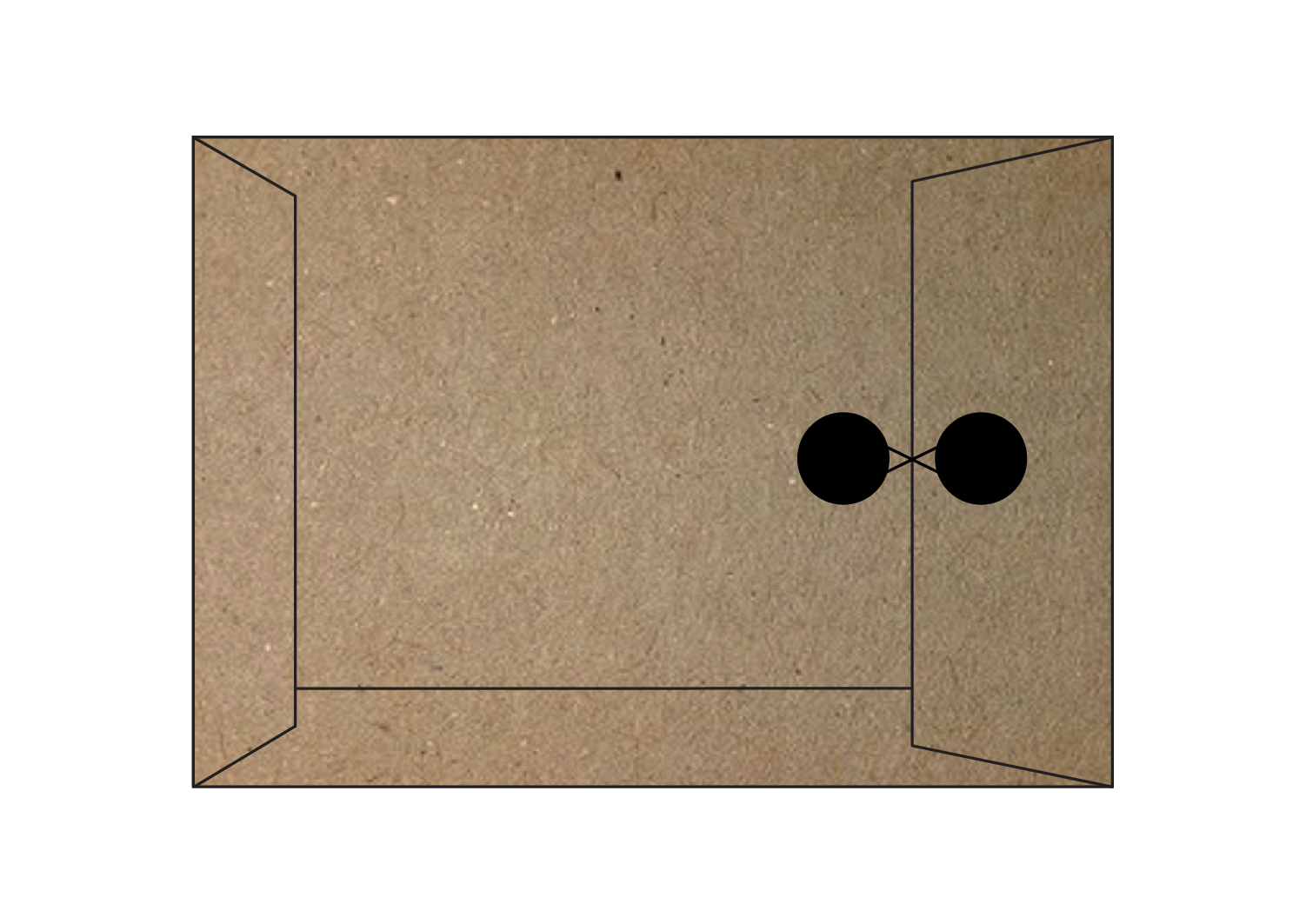 Afgeprijsd - Zakenveloppen Muskat brown 290g/m² 162 x 229 mm koordsluiting