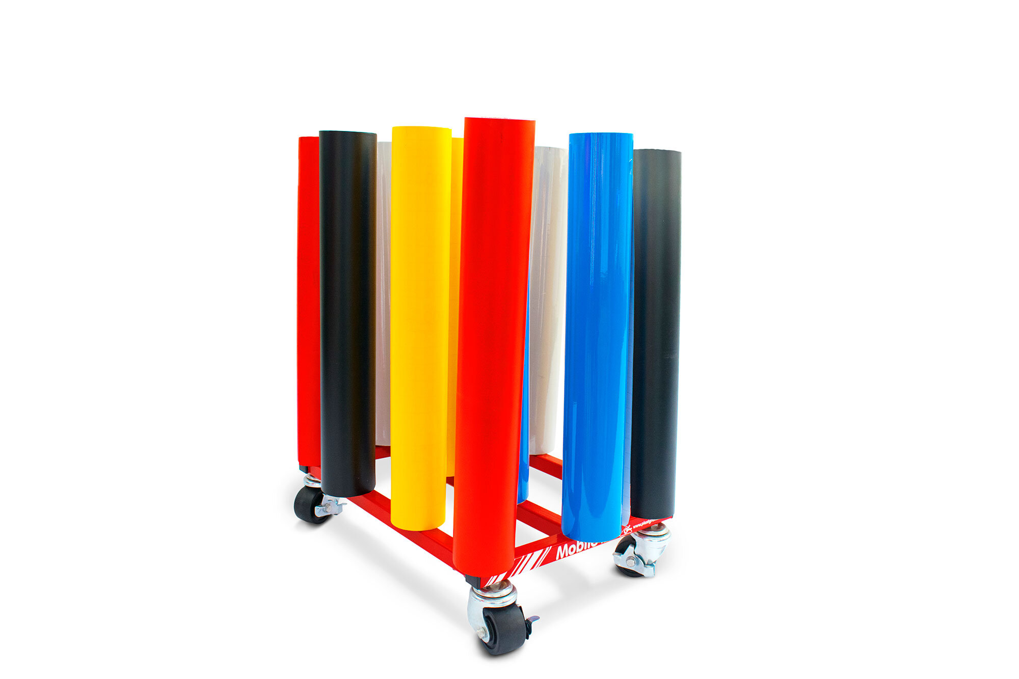 Plastgrommet Mobile 12 Rack (for 12 rolls 2" core)