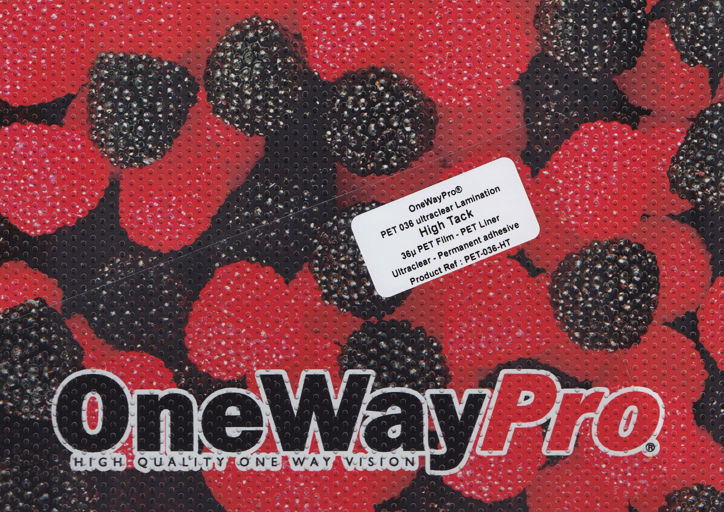 One Way Pro PET laminaat high tack