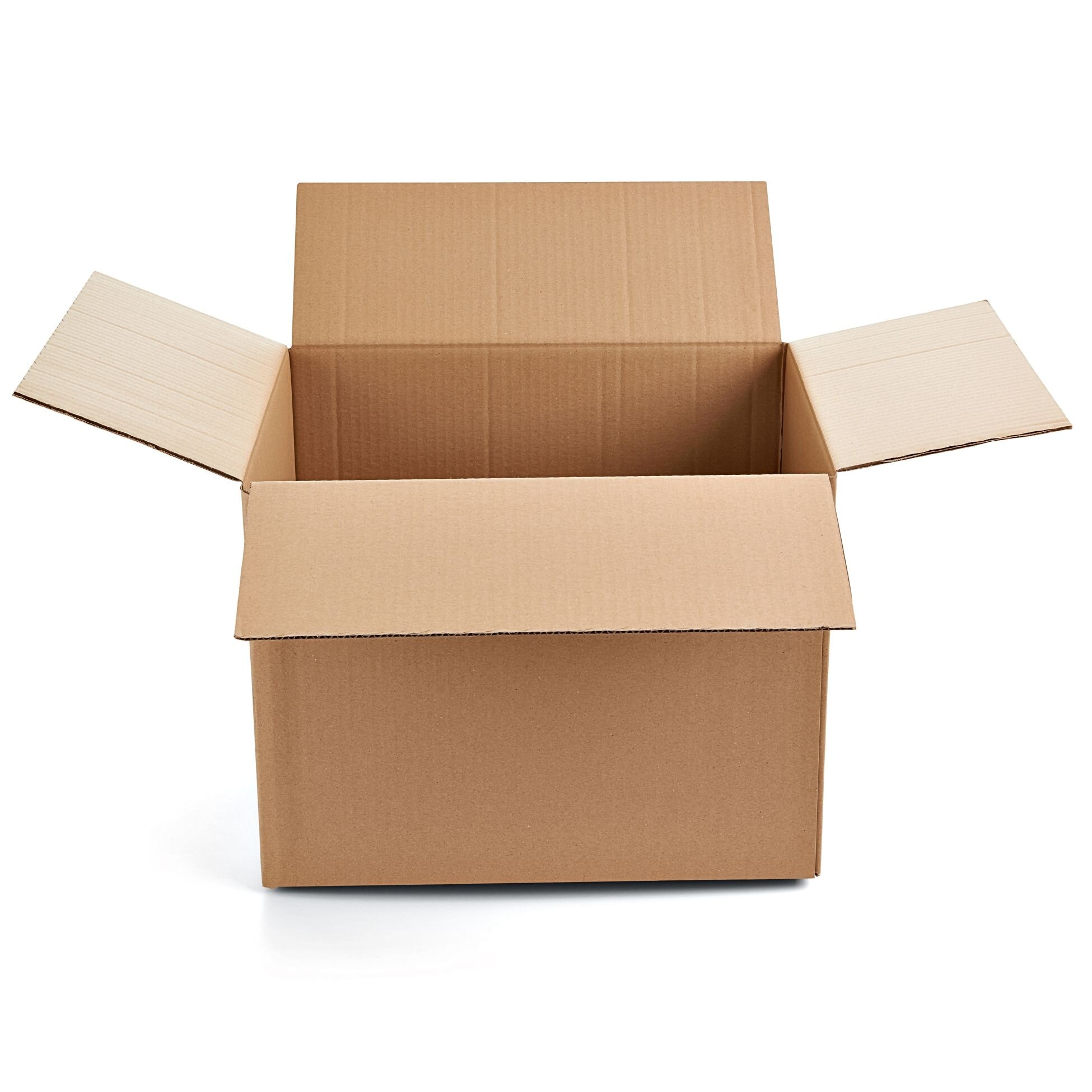 Boîtes américaines simple cannelure brun 570 mm x 475 mm x 265 mm - 2519B