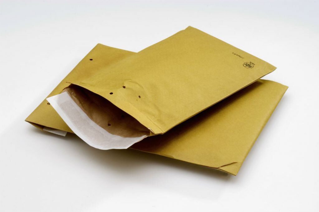 Afgeprijsd - Padded Bag gevoerde enveloppen bruin 420g/m² 229 mm x 162 mm