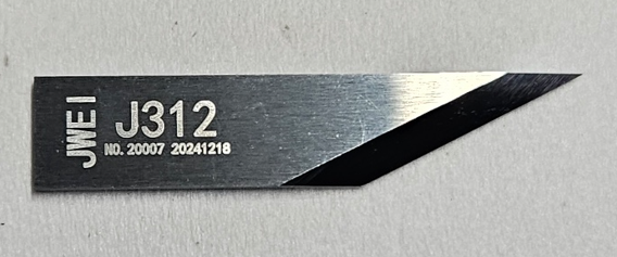 Jwei Tangential Cutting Blade 1mm thick, 26°, cut thickness < 10 mm (J312) (5 pcs/box)